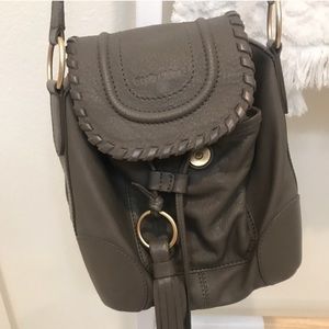 See by Chloé taupe crossbody with fringe